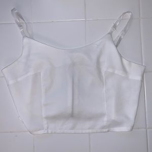 White crop top